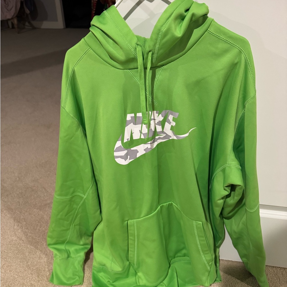 Green Nike hoodie